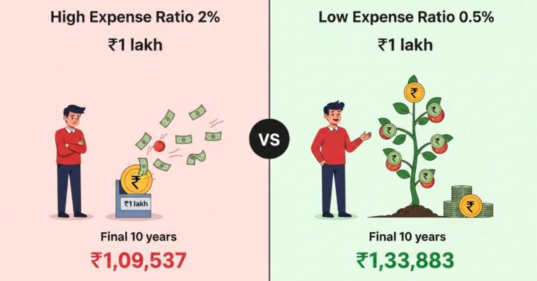 Mutual Fund Expense Ratio क्या होता है, और यह आपके रिटर्न को कैसे घटाता है? 1 Expense Ratio क्या होता है, और यह आपके रिटर्न को कैसे घटाता है?