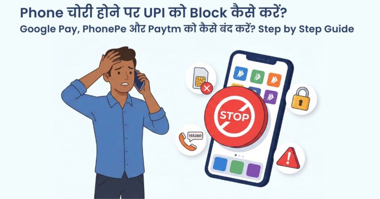 फ़ोन चोरी होने पर UPI Disable कैसे करें? Google Pay, PhonePe और Paytm को कैसे बंद करें? सभी Apps के लिए Step By Step जानकारी